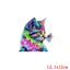 Hippie Cat Applique Heat Transfer For Kid Clothes DIY Owl Rabbit Iron-On CHK29M Carousel 5
