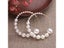 Simple Gold Metal Pearl Hoop Earrings For Women Party Jewelry Carousel 5