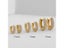 Gold Plated Huggie Earrings With CZ Zircon Thin Ear Hoops For Women's Ear Carousel 3