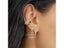 Gold Plated Huggie Earrings With CZ Zircon Thin Ear Hoops For Women's Ear Carousel 1