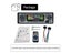 Car Radio 1 DIN Stereo Digital Bluetooth FM USB/SD With In Dash AUX Input 12V Carousel 7