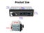 Car Radio 1 Din Stereo Receiver With Bluetooth MP3 12V Audio Carousel 8