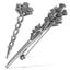 2 Pcs Scottish Thistle Brooches Decorative Collar Pins Safety Brooch Clips For Carousel 1