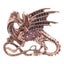 Animal Brooch Fierce Dragon Rhinestone Lapel Pin Fashionable For Women Men purp Carousel 2