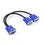 VGA Splitter Cable 1 Computer to Dual 2 Monitor Adapter Y Splitter Male t CHK29M Carousel 5