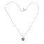 heart rhinestone necklace silver rhinestone necklace s925 collarbone chain S925 Carousel 2