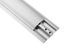 BRATECK 2-Channel 1604X92mm Slim Aluminium Floor Cable Cover. Flexible Lid De... Carousel 6