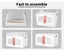 Plastic Storage Containers Stackable Large Clothes Organiser Foldable Toy Boxes Carousel 3
