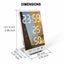 LED Mirror 6-inch Touch Button Alarm Clock Carousel 7