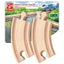 Hape Track Short Curved 4 pc Carousel 1