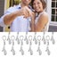12Pcs Mini Metal Sports Keychain Badminton Racket Carousel 3