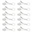 12Pcs Mini Metal Sports Keychain Badminton Racket Carousel 4