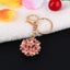 Cute Crystal Rhinestone Flower Keyring Keychain Carousel 2