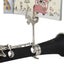 Clarinet Silver Portable Marching Music Stand Metal Stand Fixer Carousel 3