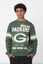 Majestic NFL Green Bay Packers Stripe Crest Crew Unisex Carousel 1