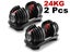 Adjustable Dumbbells 24KG X2 (OVER STOCKED) Carousel 1