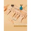 7Pcs Pottery Trimming Tools Clay Foot Shaper Texture Profile Rib Bundle Pottery Carousel 2