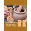 7Pcs Pottery Trimming Tools Clay Foot Shaper Texture Profile Rib Bundle Pottery Carousel 4