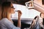 Car Makeup Mirror With Led Lights Car Visor Vanity Mirror Touch Screen-White Carousel 2