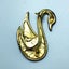 Black Swan brooch with clear rhine stones Carousel 2