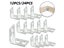 12/24pcs L-Shaped Corner Metal Brackets Braces Drawer Shelf Wall Bracket Fixing Carousel 3