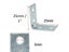 12/24pcs L-Shaped Corner Metal Brackets Braces Drawer Shelf Wall Bracket Fixing Carousel 4