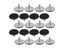 Black 50mm Dia Base M8 X 20mm Adjustable Furniture Leg Table Leveling Feet Pad Carousel 1