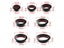 Zinc Alloy Computer Desk Cable Grommets Wire Hole Covers Carousel 7