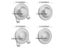 80mm Self Adhesive ABS Wall Hole Cover With Hooks Drill Hole Plugs Carousel 7
