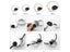 2 Piece Zinc Alloy Round Table Hole Cover For 50 53 60 80mm Cable Grommet Carousel 7