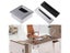 1PC Aluminum Alloy Office Desk With Black Brush Cable Grommet Hole Cover Carousel 4