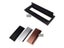 W120 H300mm Silver Black Rose Gold Rectangle Aluminum Office Table Desktop Carousel 2