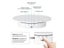3 Speeds Electric 360 Degree Rotating Jewelry Holder Mirror Turntable Carousel 6