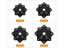 NAIERDI Boat Seat Swivel Plate 360 Degree Rotary Furniture Carousel 6