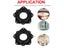 4pcs/pack Iron Bearing Plate Square Turntable Hardware Thickened Accessories Carousel 4