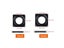 4pcs/pack Iron Bearing Plate Square Turntable Hardware Thickened Accessories Carousel 6