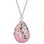 925 Sterling Silver Cat's Eye Stone Necklace "Trinity" (Pink) Carousel 6