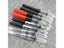 5Pc OFFICE White BLACK RED 2.6MM Fountain Pen Ink Cartridges Converter Carousel 7