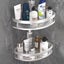 Bathroom Nail-free Shower Corner Shelf For Shampoo Supplies Carousel 3