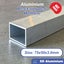 Aluminium Rectangular Hollow Tube - 75x50x3.0mm - Mill Finish - 5.95m Length Carousel 1