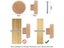 1 Pcs Cabinet Door Wood Knobs Pulls Wardrobe Cupboards Drawer Round Pulls Carousel 5