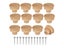 Boho Rattan Round Wooden Drawer Knobs Handmade Wicker Woven Screws For Boho Carousel 1