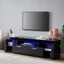 TV Cabinet Black With LED 160cm Carousel 1