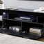 TV Cabinet Black With LED 160cm Carousel 3