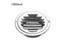 Stainless Steel Round Exterior Wall Ducting Ventilation Grilles Carousel 1