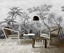 Custom Wallpaper Black And White Tropical Rainforest Plant Forest Mural 3d Carousel 3