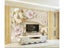 Beibehang Custom Wallpaper 3D Living Room Bedroom TV European Jewelry Flower TV Carousel 6