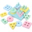 Children Wooden Building Blocks Montessori Toy Coloful Geometric Carousel 5