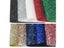134cm Black White Silver Red Plain Chunky Glitter Fabric Roll Twill Backing For Carousel 2