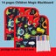 14 Pages Magic Blackboard Children Educational Toy Kids Coloring Carousel 6